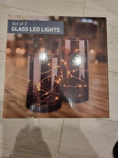 Zdjęcie oferty: Wazon tuba LED szklane dekoracja glamour