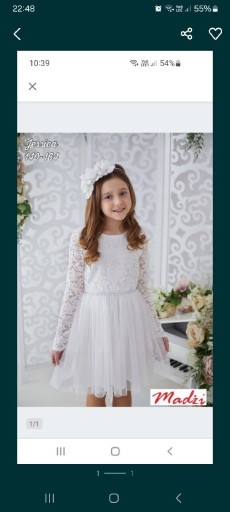 Zdjęcie oferty: Madżi nowa sukienka pokomunijna r. 146 koronkowa