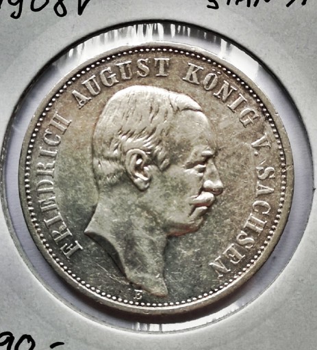 Zdjęcie oferty: Moneta Cesarstwo Niemiec 3MK 1908r