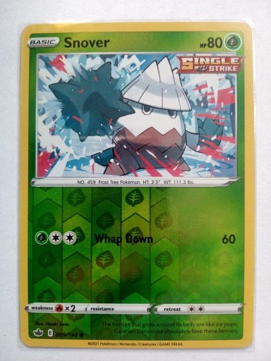 Zdjęcie oferty: Pokemon TCG Snover 009/198 Chilling Reign