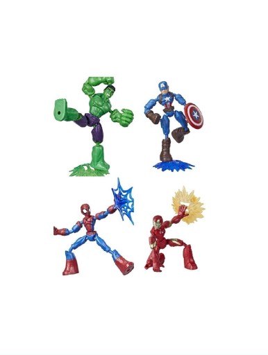 Zdjęcie oferty: 4 figurki, bend and flex, Marvel, Hasbro Avengers 