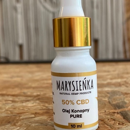 Zdjęcie oferty: Olejek konopny 50% CBD Pure - bez THC, oczyszczony