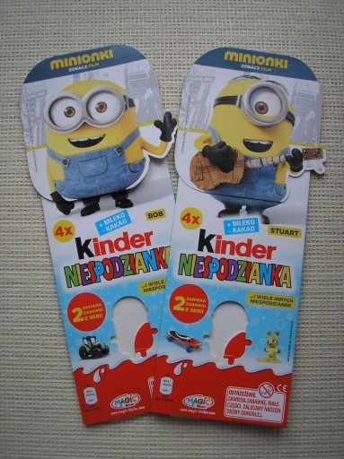 Zdjęcie oferty: Kinder Niespodzianki - Minionki Opakowanie