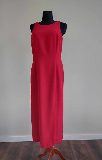 Zdjęcie oferty: Vintage czerwona sukienka długa 90s 1990 retro 