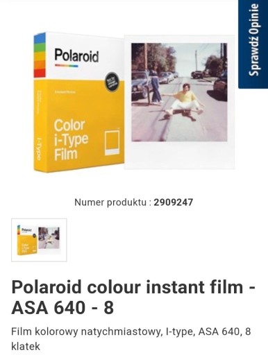 Zdjęcie oferty: Wkłady do polaroidu I-Types Color