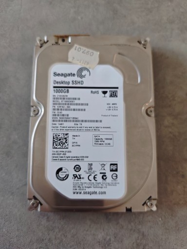 Zdjęcie oferty: SEAGATE 1TB 7.2k 64MB SATA III 3.5'' ST1000DX001