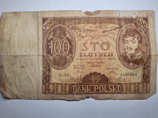 Zdjęcie oferty: Banknot 100zł 1934