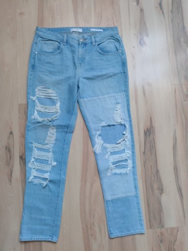 Zdjęcie oferty: Guess spodnie dziury 28 38 M 40 L boy fit lato