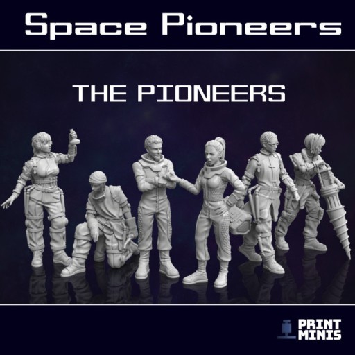 Zdjęcie oferty: Space Pioneer Team - 6x - Print Minis