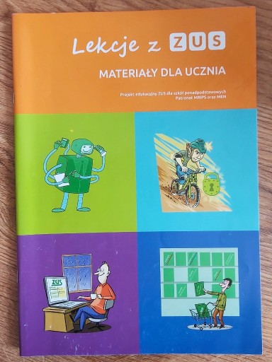 Zdjęcie oferty: Lekcje z ZUS materiał dla ucznia