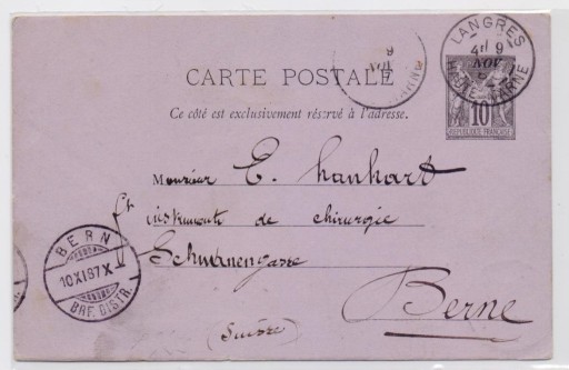 Zdjęcie oferty: Francja - kartka pocztowa z 1887 roku