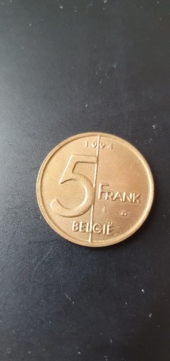 Zdjęcie oferty: Belgia 5 franków 1994 rok / E