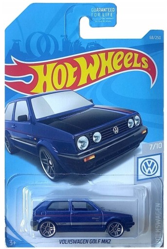 Zdjęcie oferty: Hot wheels Volkswagen Golf MK2 granatowy long card