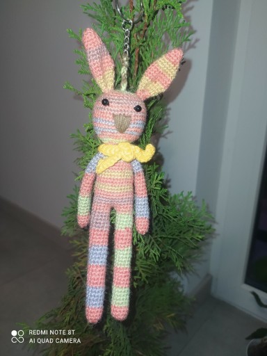 Zdjęcie oferty: Brelok z królikiem+ amigurumi+ handmade