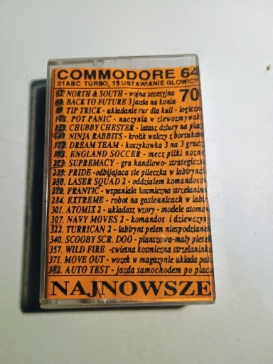 Zdjęcie oferty: WALDICO 70 Najnowsze - kaseta Commodore 64