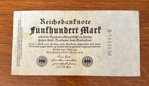 Zdjęcie oferty: Reischbanknote Niemcy 200 Marek 1922 rok