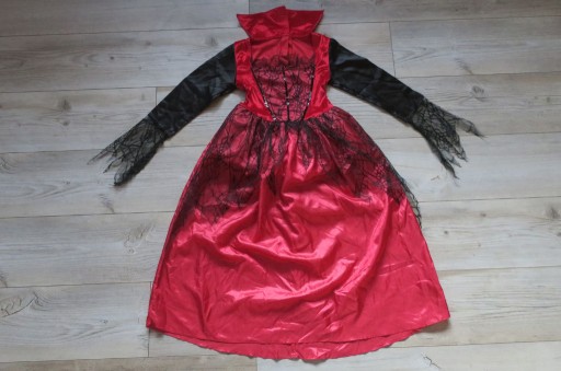 Zdjęcie oferty: Sukienka karnawałowa pajęczarka czarownica r 128
