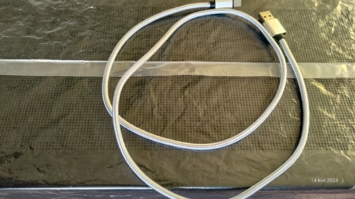 Zdjęcie oferty: Kabel USB c w oplocie srebrnym 