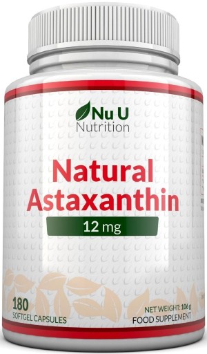Zdjęcie oferty: Naturalna Astaksantyna 12 mg 180 kapsułek żelowych