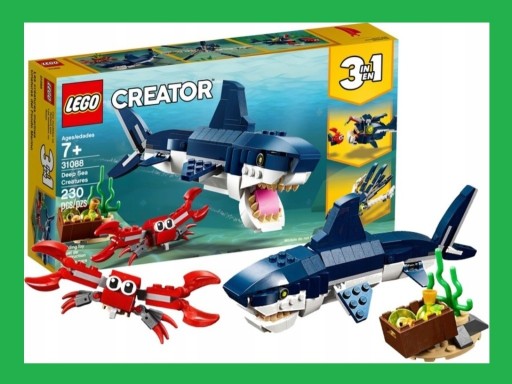 Zdjęcie oferty: LEGO CREATOR 3w1 31088 Morskie stworzenia