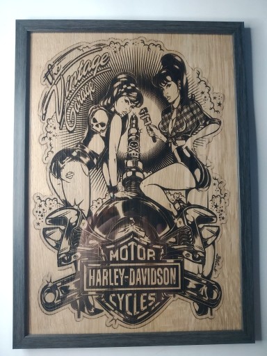 Zdjęcie oferty: "Harley Davidson"-Obraz-Red Wood