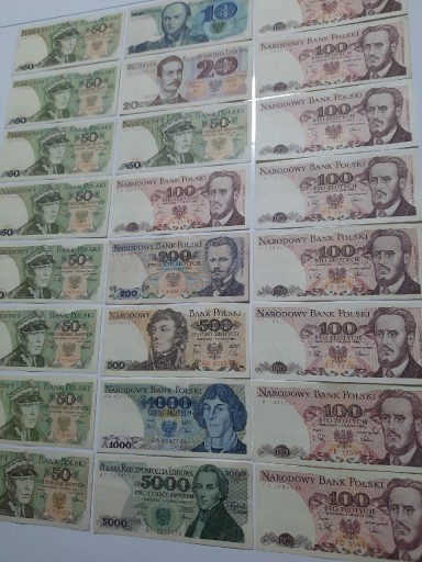 Zdjęcie oferty: 245N' SUPER ZESTAW 24 BANKNOTÓW PRL OD 10 DO 5.000