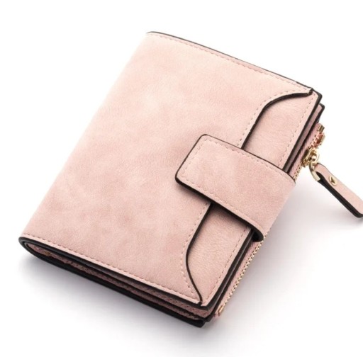 Zdjęcie oferty: Elegancki portfel z eko skóry różowy