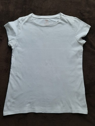 Zdjęcie oferty: H&M - T-shirt biały, dziewczęcy, rozm. 158/164