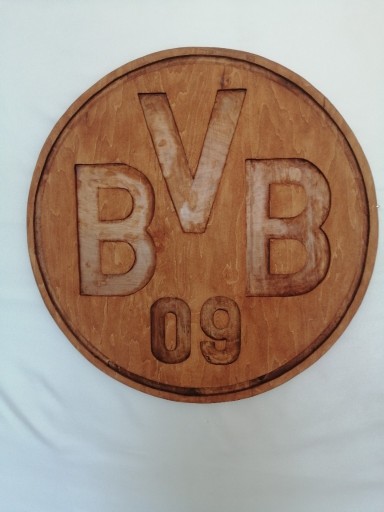 Zdjęcie oferty: BORUSSIA DORTMUND herb z drewna!DUŻY 60/60 cm 