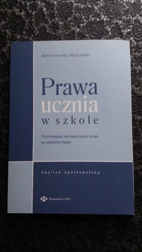 Zdjęcie oferty: Prawa ucznia w szkole... na podstawie badań