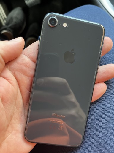 iPhone8 黒色 スクラッチあり IPhone 8 64Gb czarny Warszawa | Białołęka | Kup teraz na Allegro