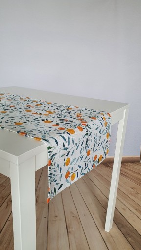 Zdjęcie oferty: BIEŻNIK OBRUS 40x147 BAWEŁNA Sycylijskie pomarańcz