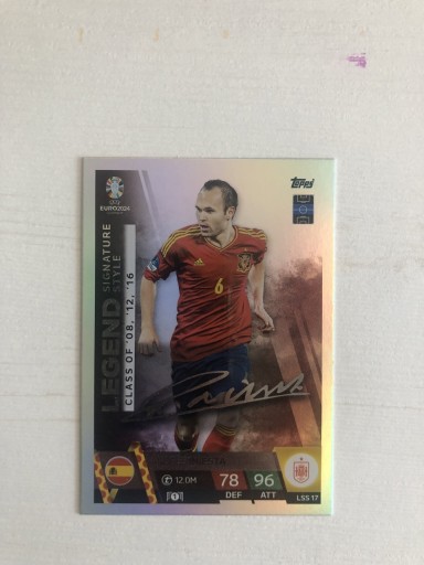 Zdjęcie oferty: Match Attax Euro 2024 LEGEND INIESTA!