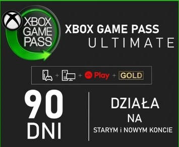 Zdjęcie oferty: XBOX GAME PASS ULTIMATE 90 DNI