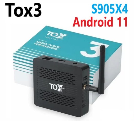 Zdjęcie oferty: TOX3 Android 11 tv box s905x4 4/32gb