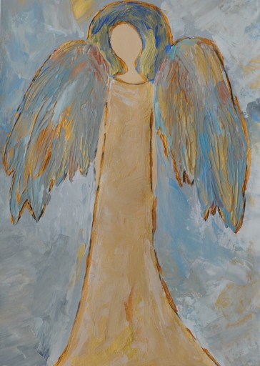 Zdjęcie oferty: Anioł ręcznie malowany, farby akrylowe