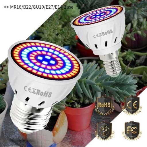 Zdjęcie oferty: Żarówka GROW 80 LED do uprawy roślin E14