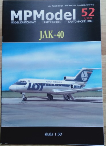 Zdjęcie oferty: JAK-40 MPModel 52 offset