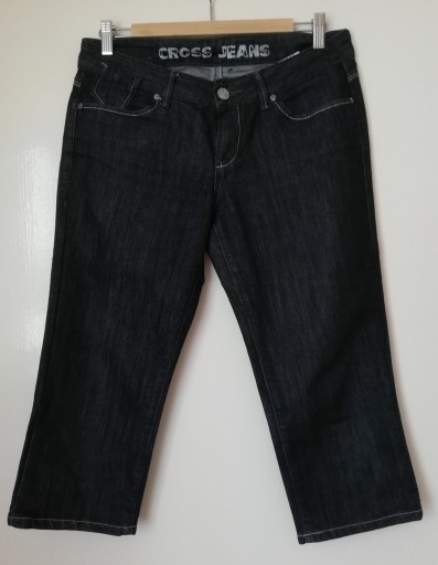 Zdjęcie oferty: Rybaczki damskie jeansowe ciemne Cross Jeans r. 30