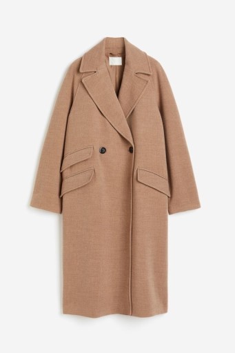 Zdjęcie oferty: H&M płaszcz oversize trencz brązowy karmelowy maxi