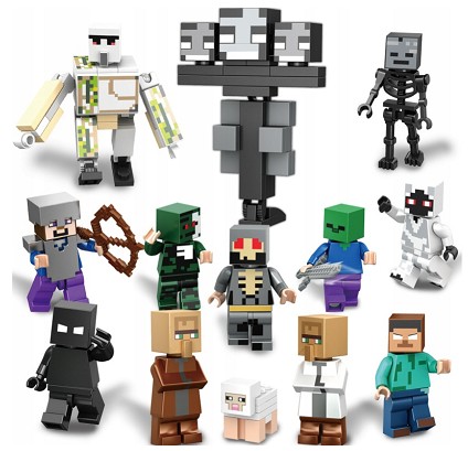 Zdjęcie oferty: Zestaw 13 Figurek Figurki Klocki Minecraft + LEGO 