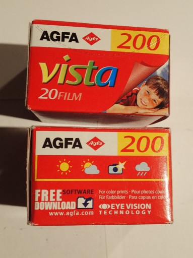 Zdjęcie oferty: AGFA 200 vista i ROLLEI  RPX 25 120 BLACK & WHITE FILM