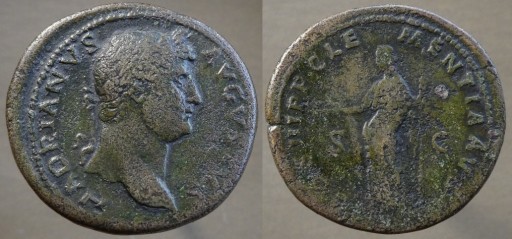 Zdjęcie oferty: Rzym,Imperium,Hadrianus 117-138 n.e.braz,rzadki