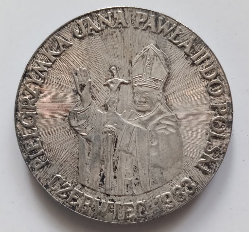 Zdjęcie oferty: Medal , pielgrzymka Jana Pawła II do Polski 1983