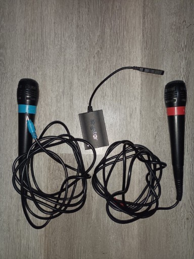 Zdjęcie oferty: Mikrofony singstar PS3 PS4 + adapter usb + gra PS4