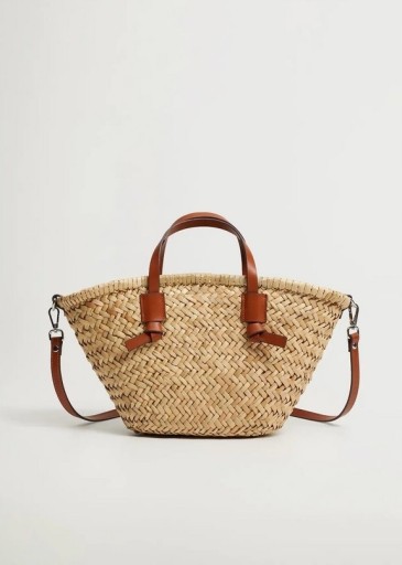 Zdjęcie oferty: Mała torebka koszyk Mango z naturalnego materiału