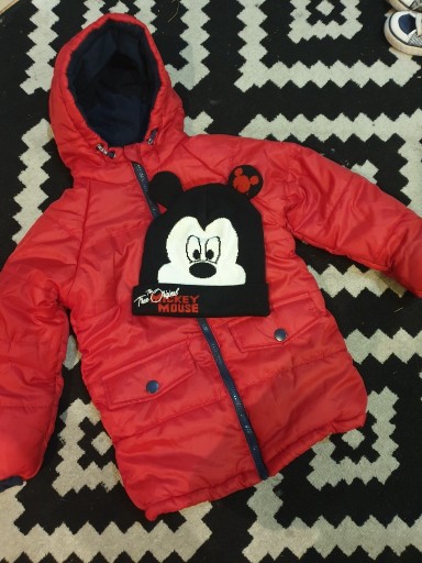 Zdjęcie oferty: kurtka zimowa i czapka 116 nowe mickey mouse