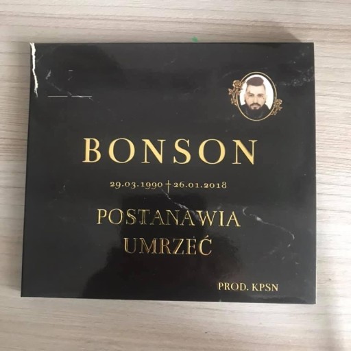 Zdjęcie oferty: Bonson - Postanawia Umrzeć prod. KPSN !PREORDER!