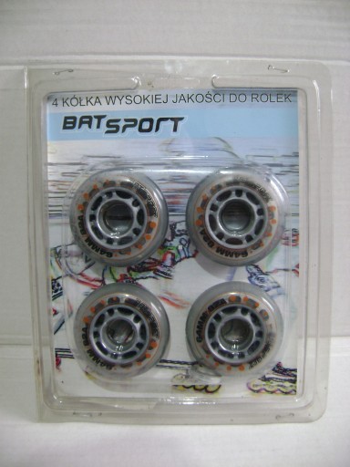 Zdjęcie oferty: Kółka do rolek BatSport 64mm, PU82A