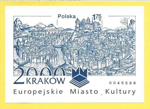 Zdjęcie oferty: Bl.170 A-B(3679) Kraków-Europ.Miasto Kultury 2000 